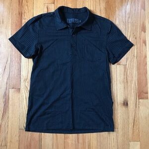 Tripp nyc  Black Striped Polo XS